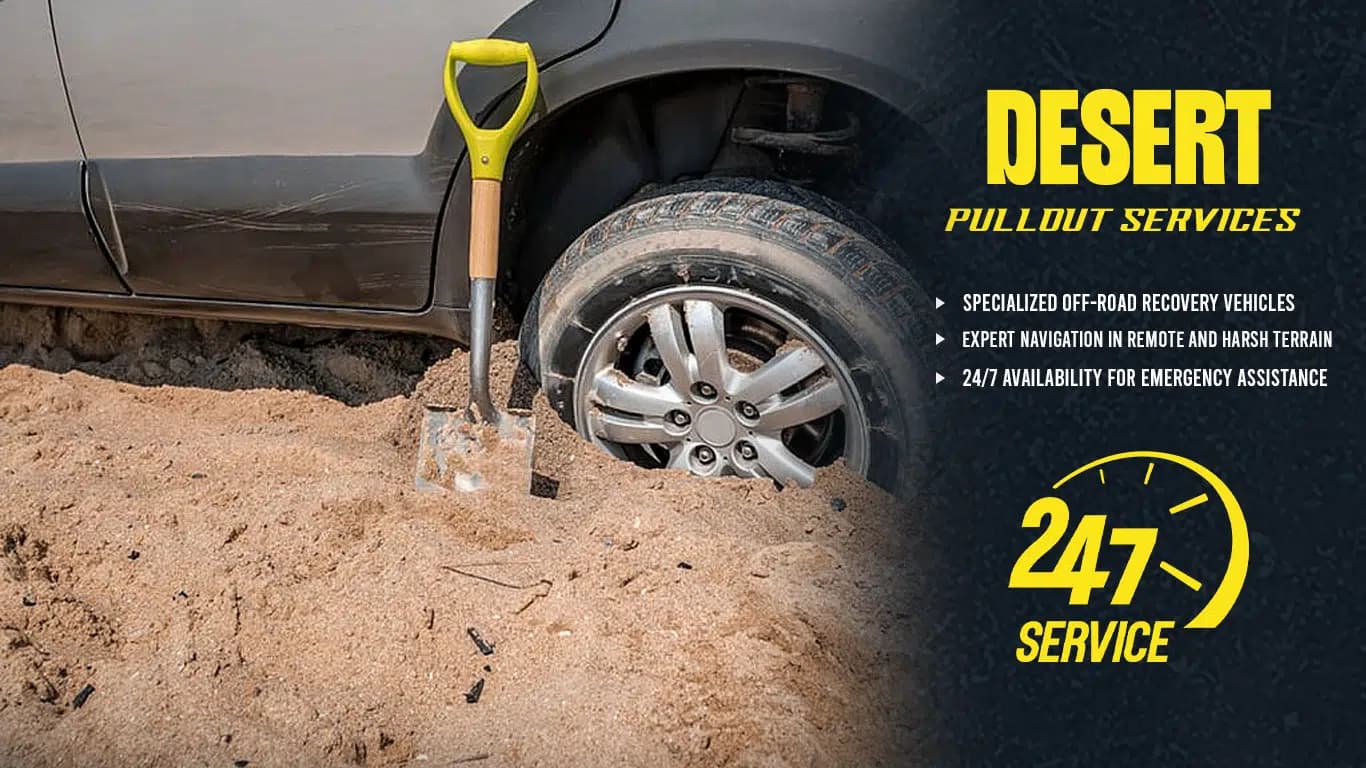 Desert towing near me - immediate rescue